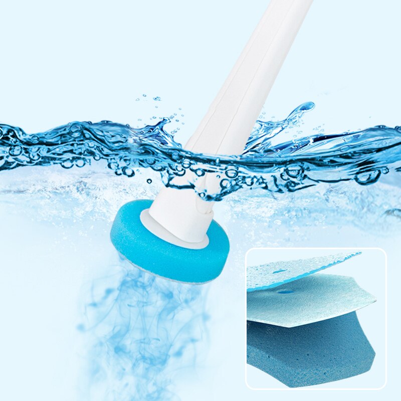 Disposable-Head Toilet Brush