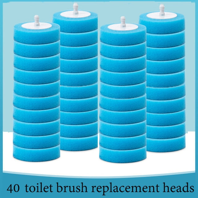 Disposable-Head Toilet Brush