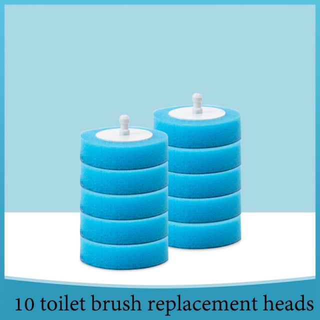 Disposable-Head Toilet Brush