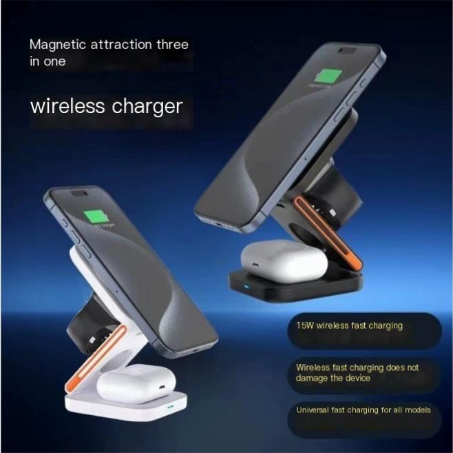 3-in-1 Foldable Wireless Charging Station