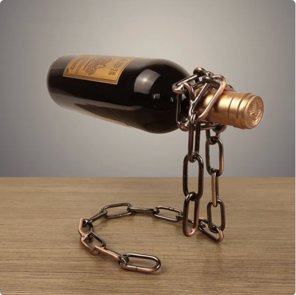 Suspension Chain Wine Bottle Holder