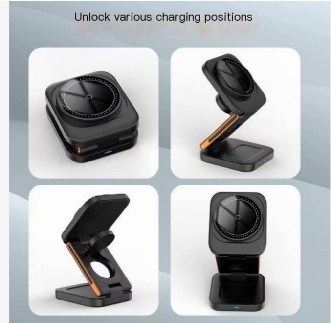 3-in-1 Foldable Wireless Charging Station