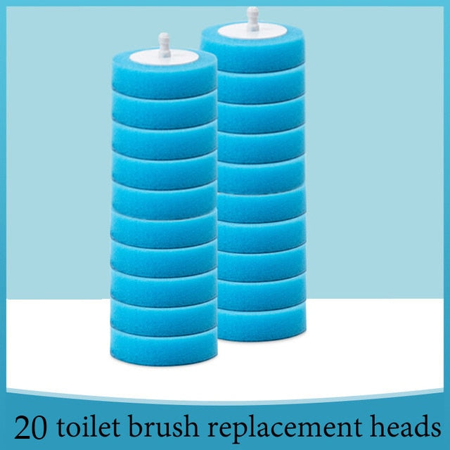 Disposable-Head Toilet Brush