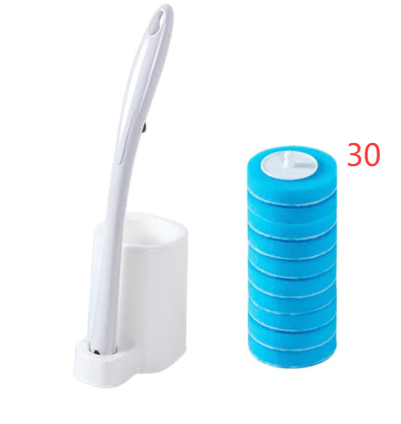 Disposable-Head Toilet Brush
